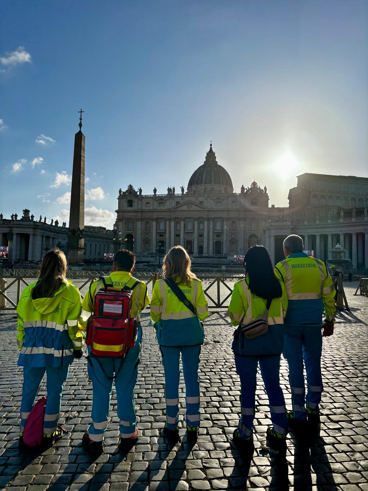 Anche il Coordinamento delle Misericordie ha reso omaggio a Papa Francesco